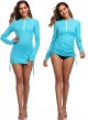 Women's Long Sleeve UV Protection Sunscreen Clothes Side Adjustable Tops