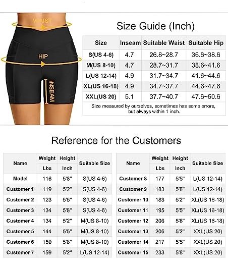 Women's 8 Inch Swim Shorts High Waist Swimsuit Bottoms Long