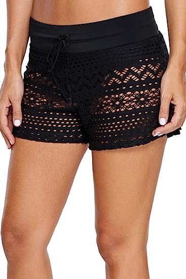 Women Board Shorts Bikini Bottom Swimsuit Skort Swimdress