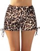 Women's Leopard Swim Shorts High Waist Swimsuit Bottoms