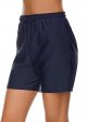 Women's Swim Shorts High Waist UPF50+ Drawstring Waist Swim Trunks